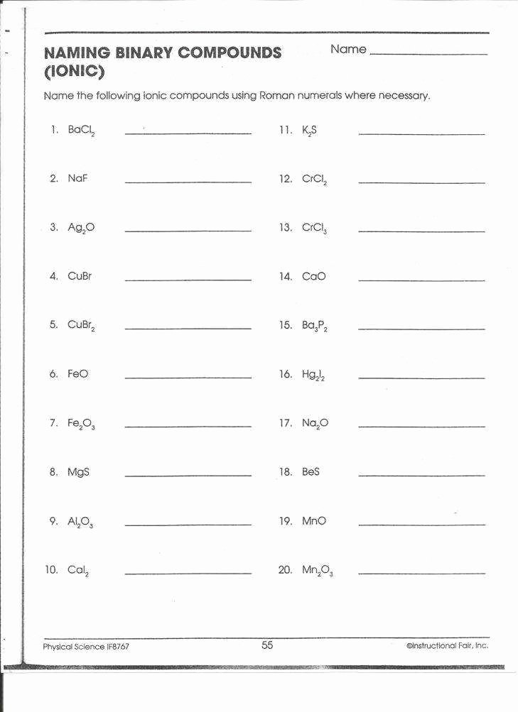 62 Ionic Bonds Worksheet Answers 41