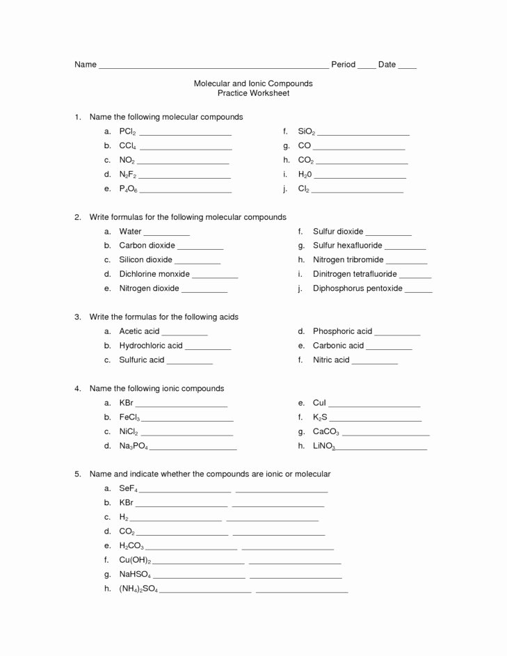 62 Ionic Bonds Worksheet Answers 45