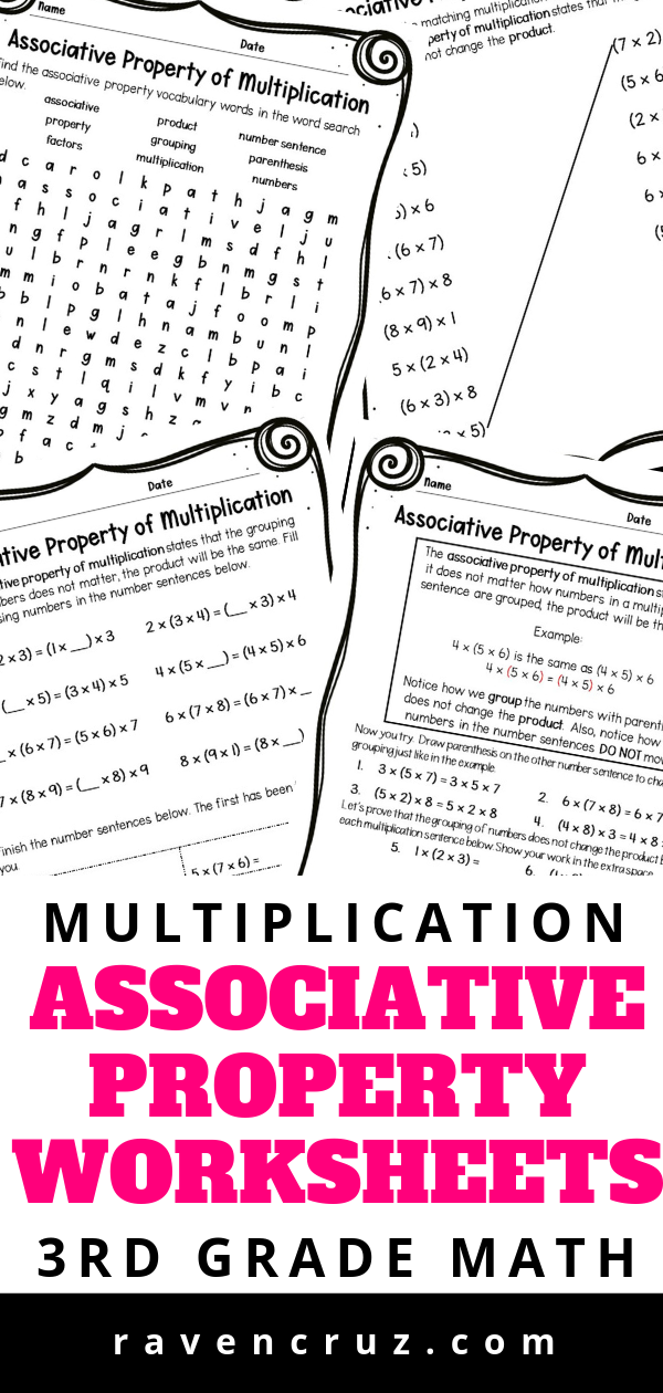 62 Multiplication Associative Property Worksheets 26