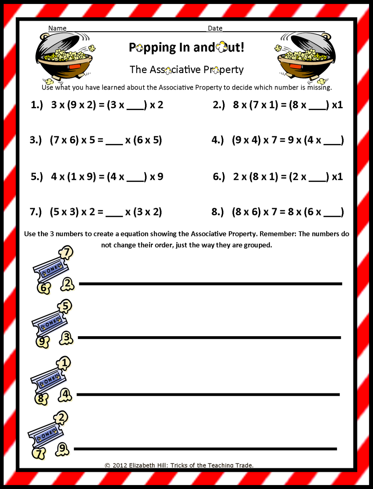 62 Multiplication Associative Property Worksheets 32