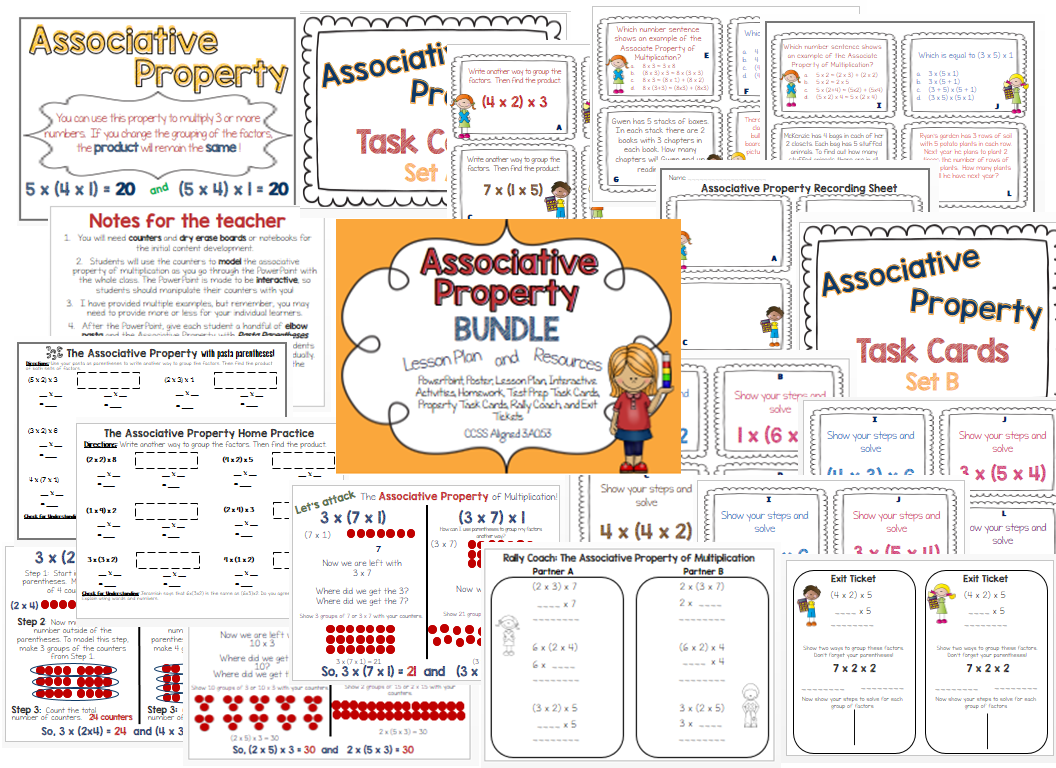 62 Multiplication Associative Property Worksheets 36