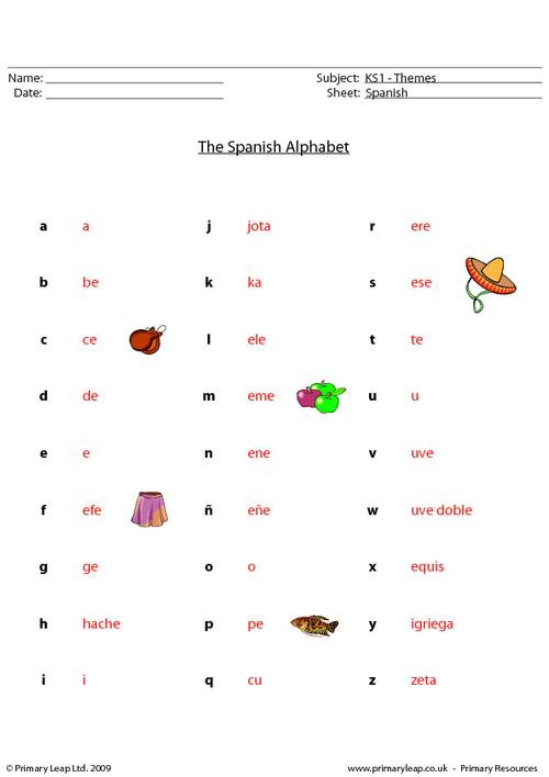 63 Alphabet In Spanish Worksheet 15