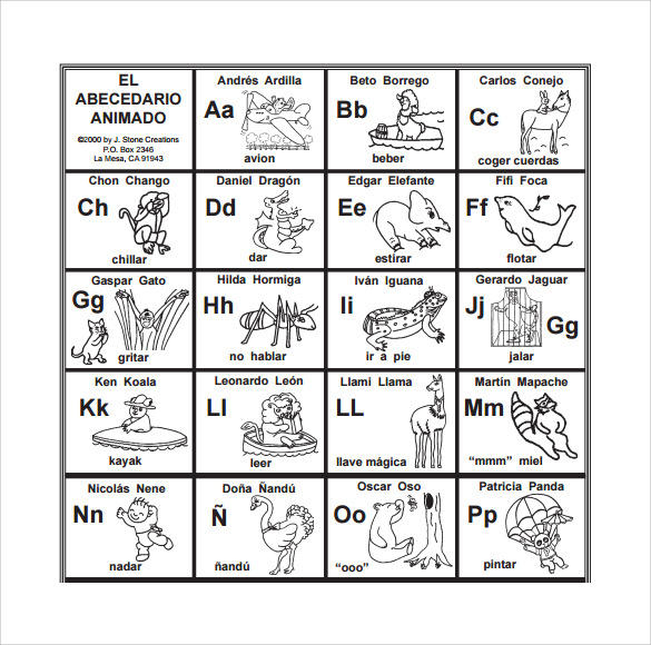 63 Alphabet In Spanish Worksheet 54