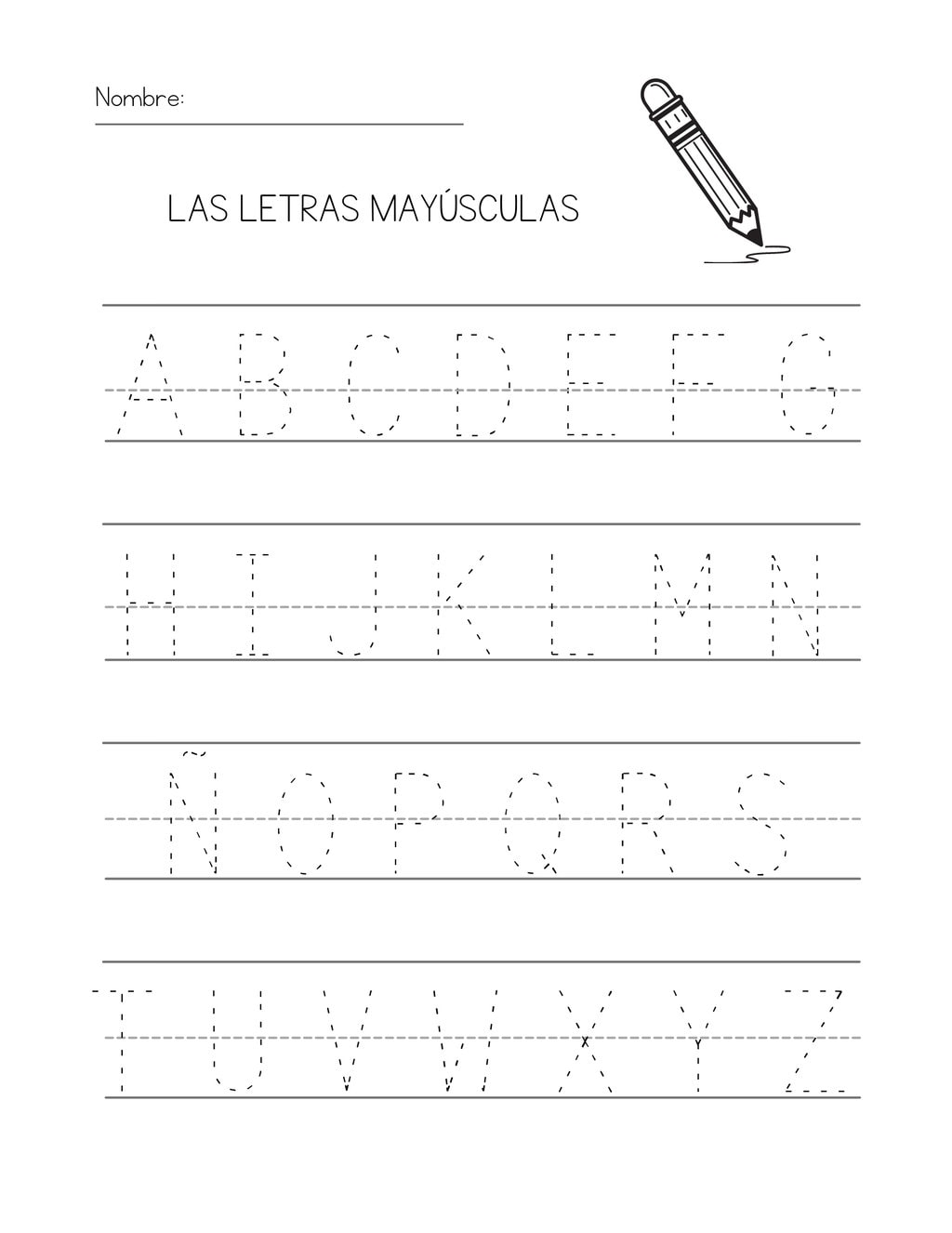 63 Alphabet In Spanish Worksheet 6