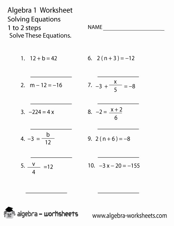 63 Single Step Equations Worksheet 46