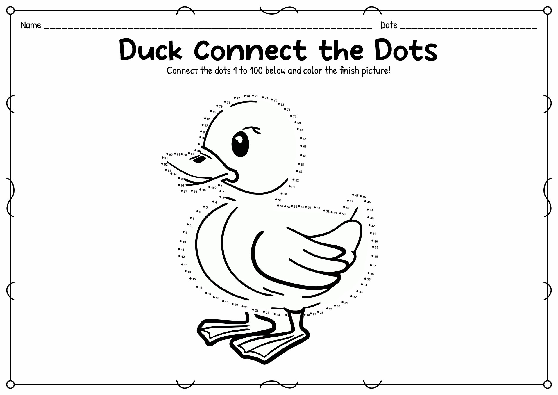 64 Connect The Dot Worksheets 20