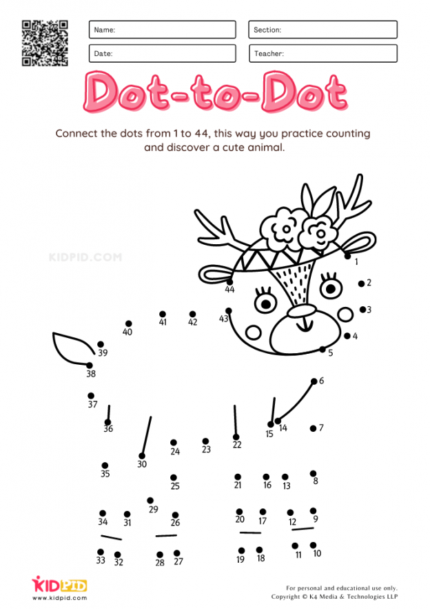 64 Connect The Dot Worksheets 34