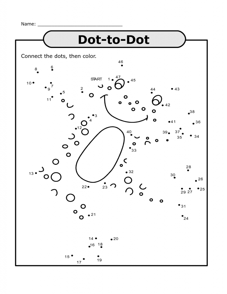 64 Connect The Dot Worksheets 70