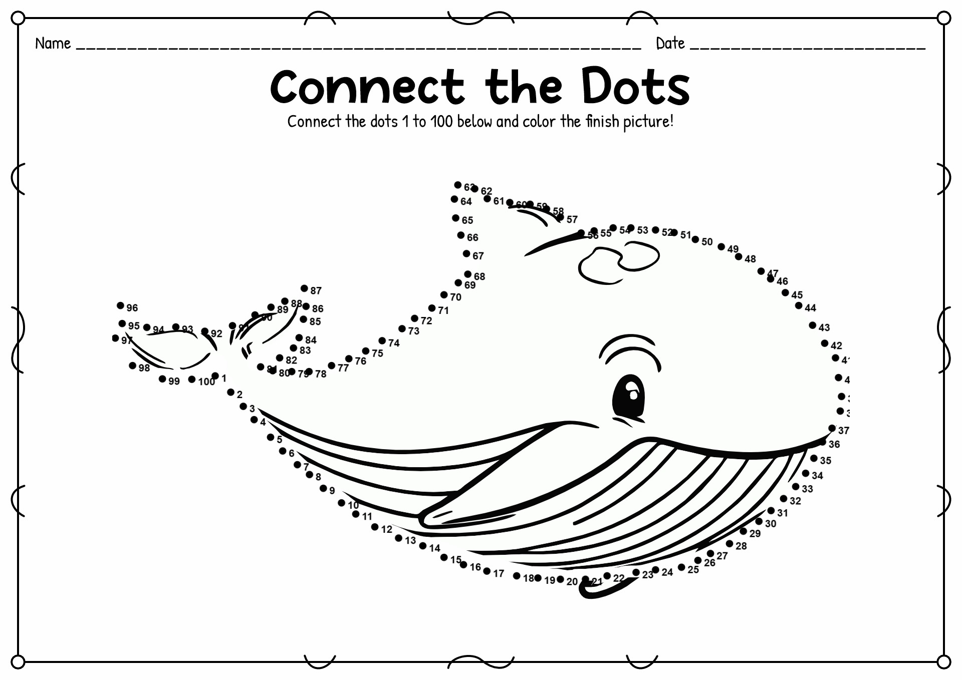 64 Connect The Dot Worksheets 9