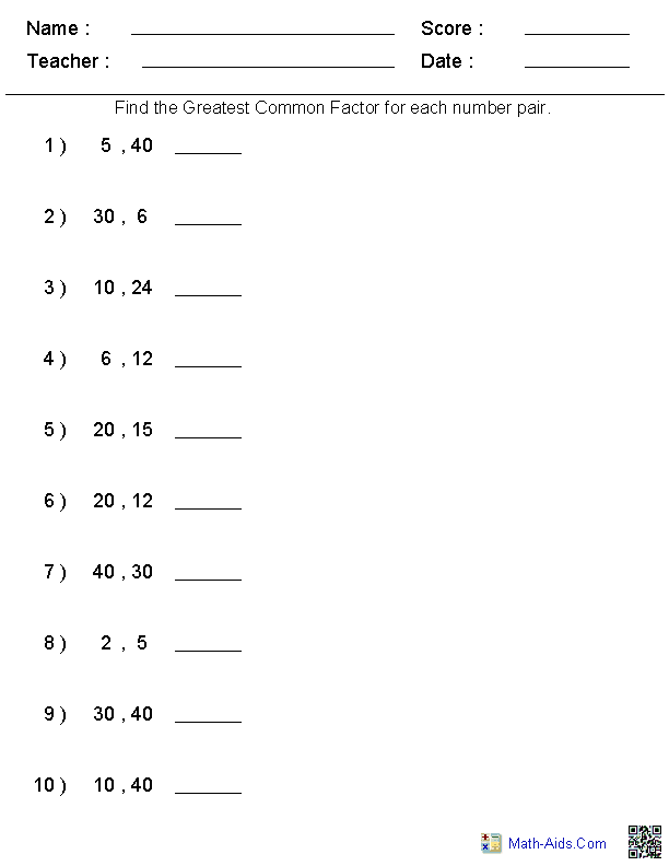 65 Factoring By Gcf Worksheet 12