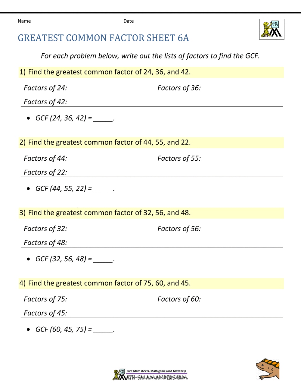 65 Factoring By Gcf Worksheet 15