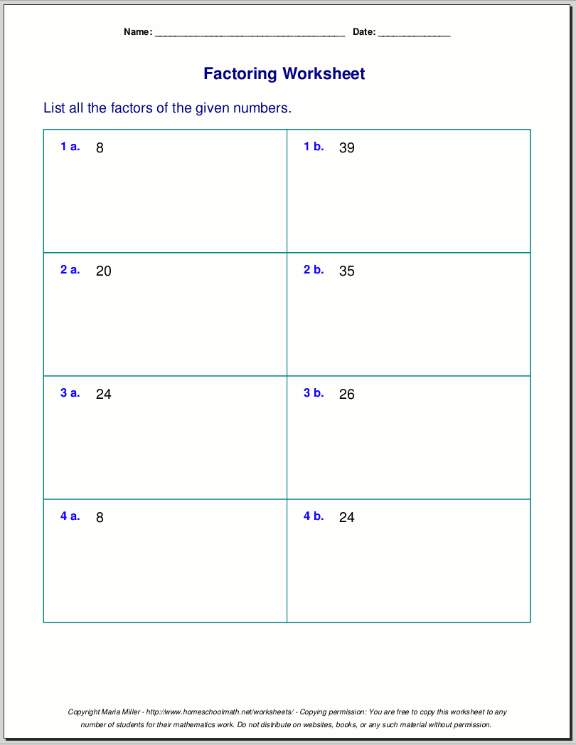 65 Factoring By Gcf Worksheet 20