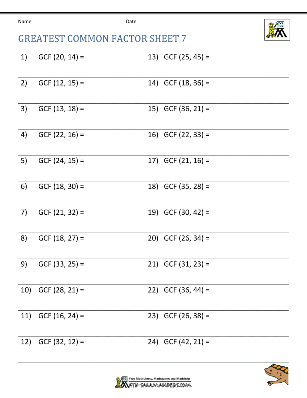 65 Factoring By Gcf Worksheet 25