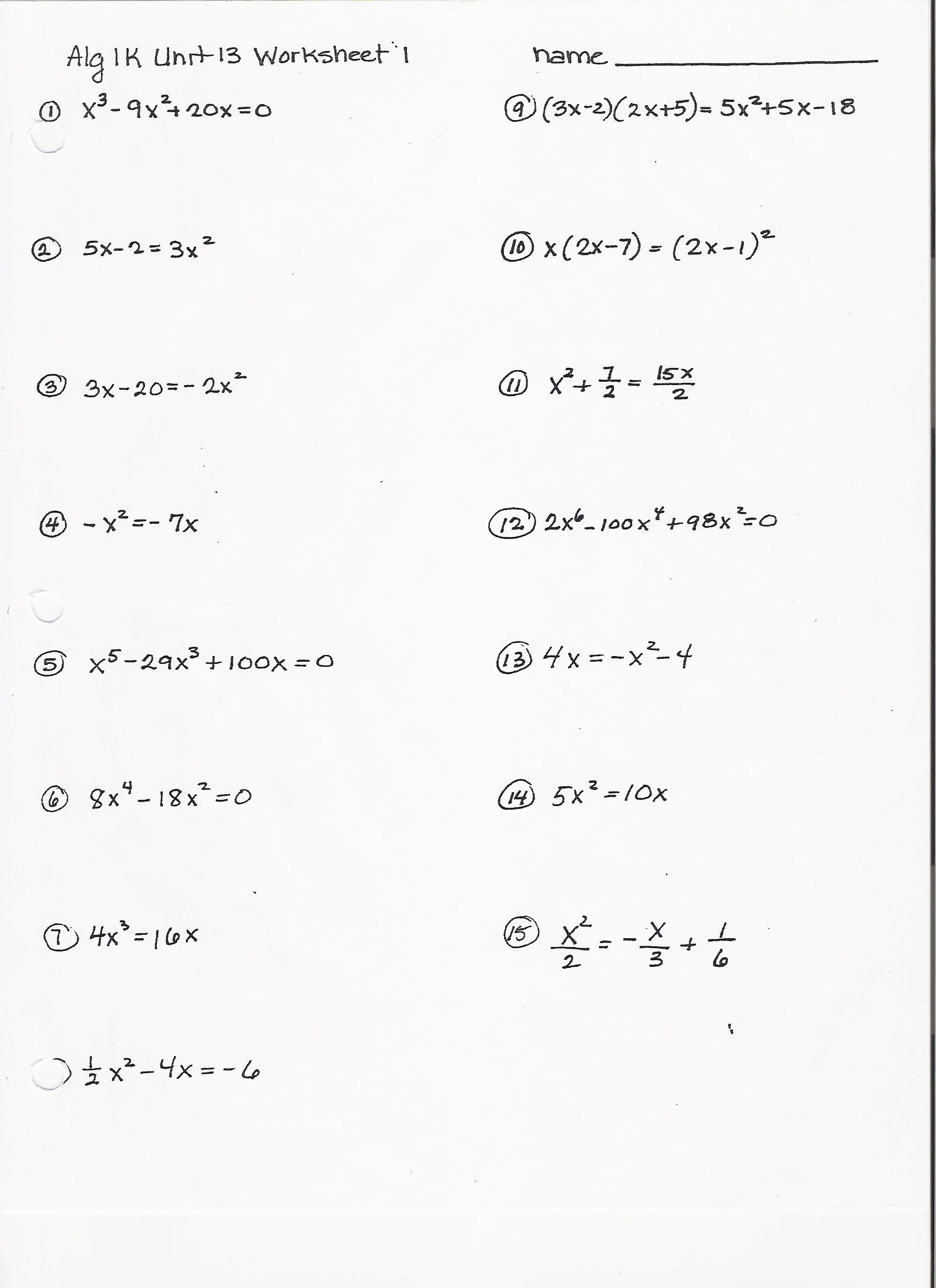 65 Factoring By Gcf Worksheet 29