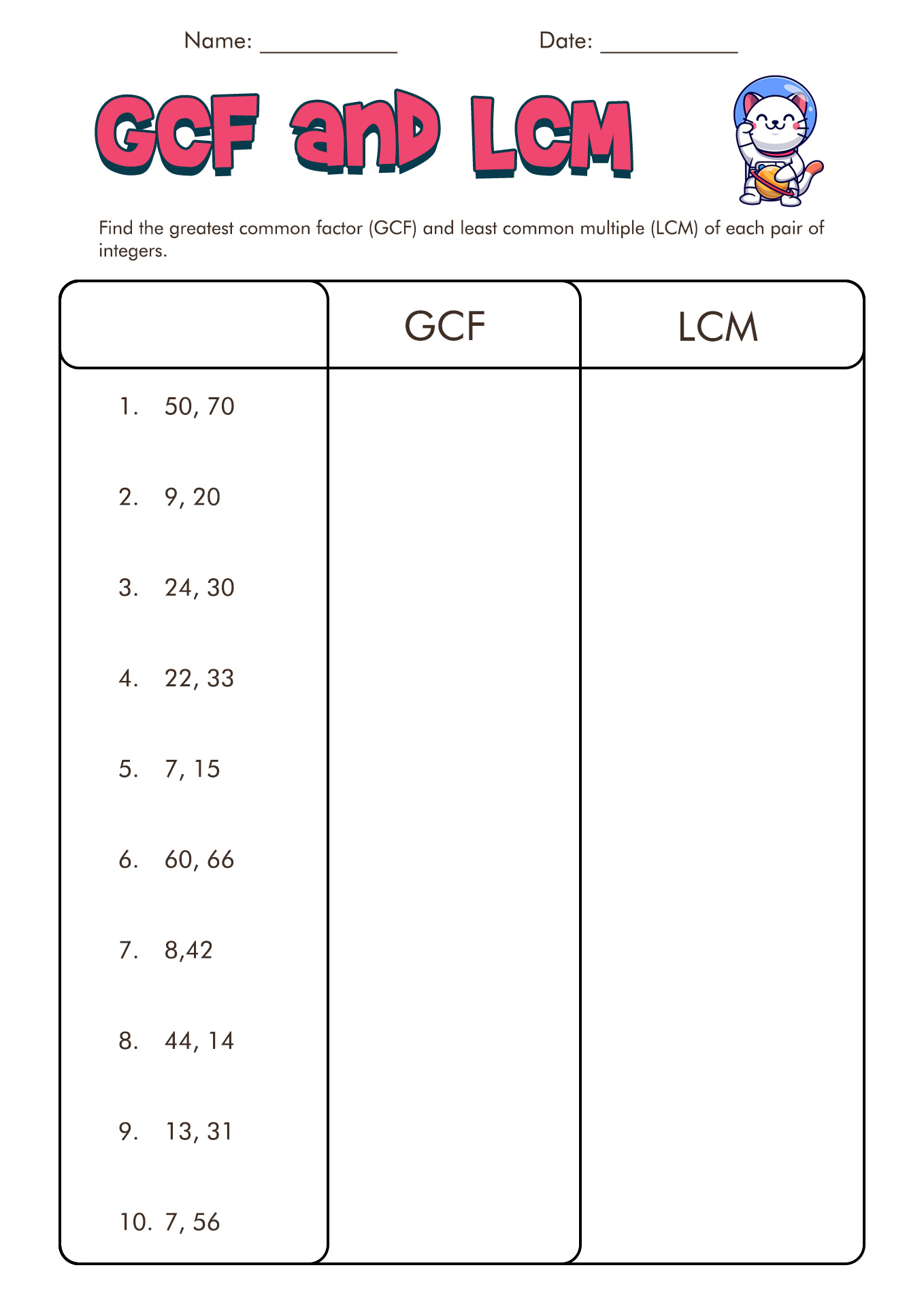 65 Factoring By Gcf Worksheet 3