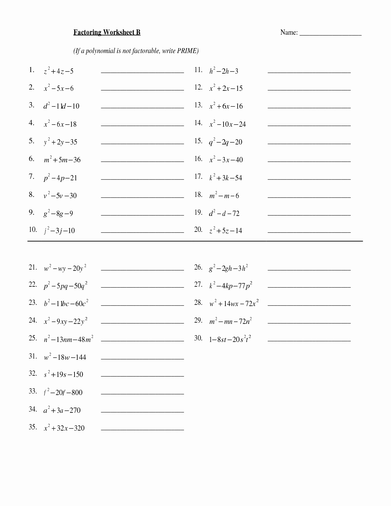 65 Factoring By Gcf Worksheet 36