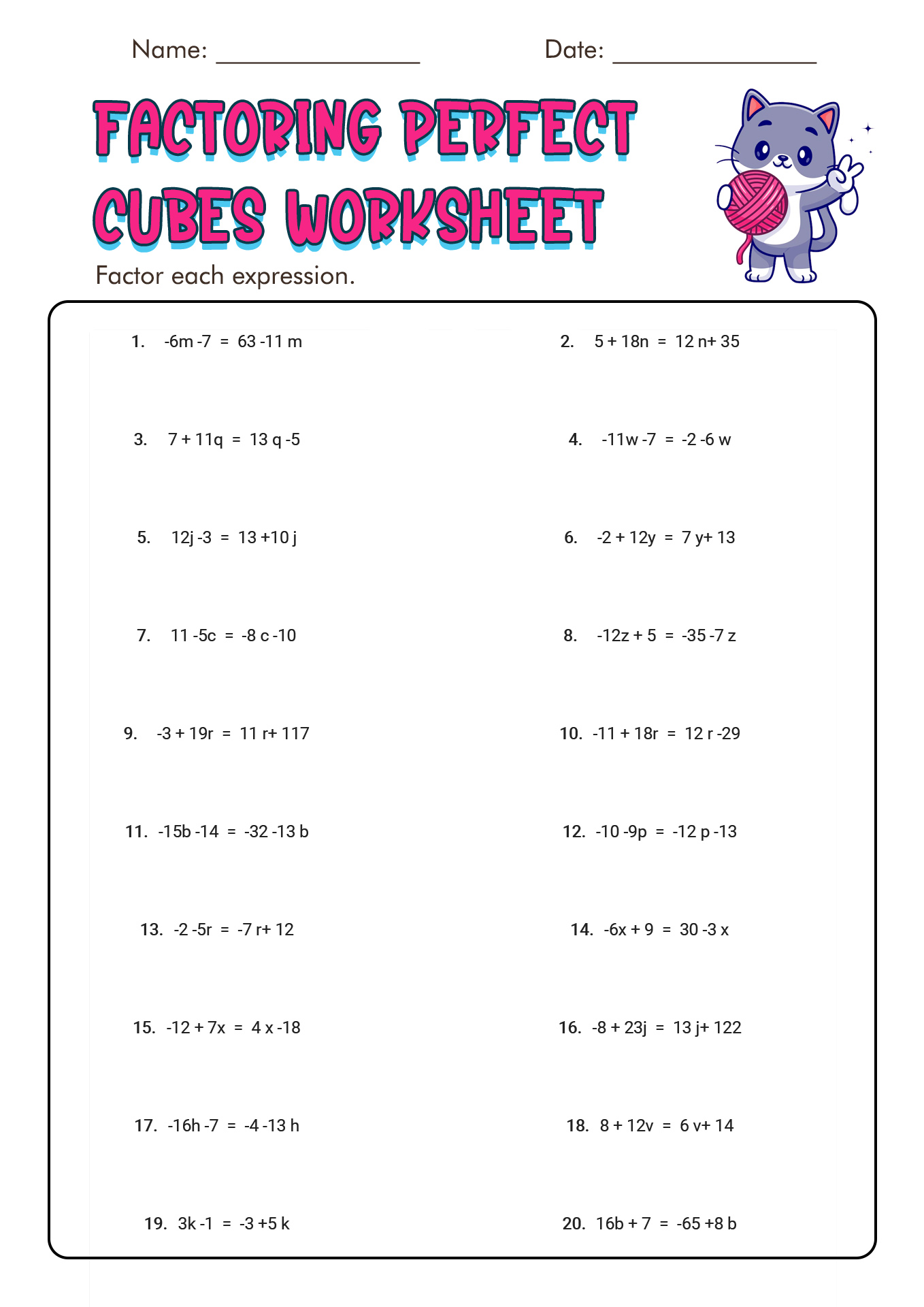 65 Factoring By Gcf Worksheet 41