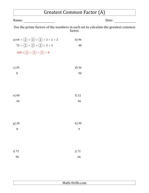 65 Factoring By Gcf Worksheet 47