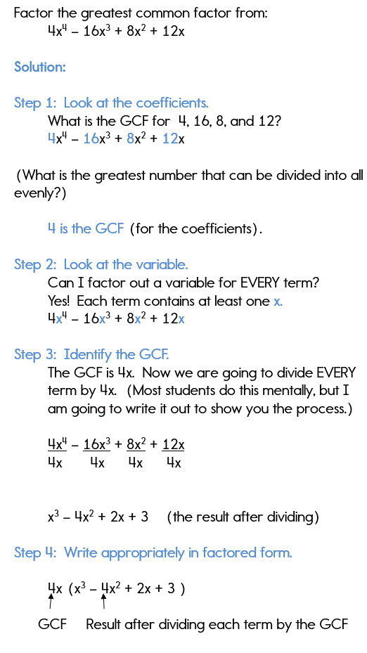 65 Factoring By Gcf Worksheet 48