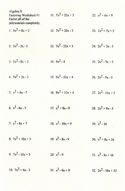 65 Factoring By Gcf Worksheet 7