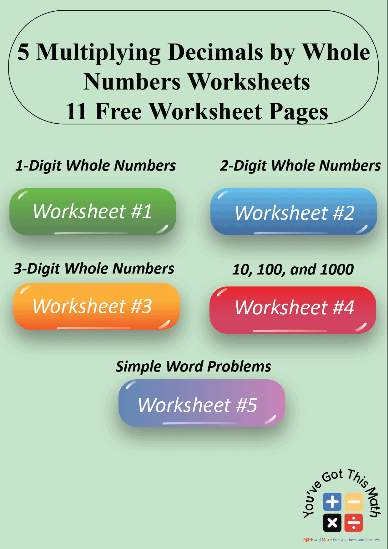 76 Multiply By Decimals Worksheet 54