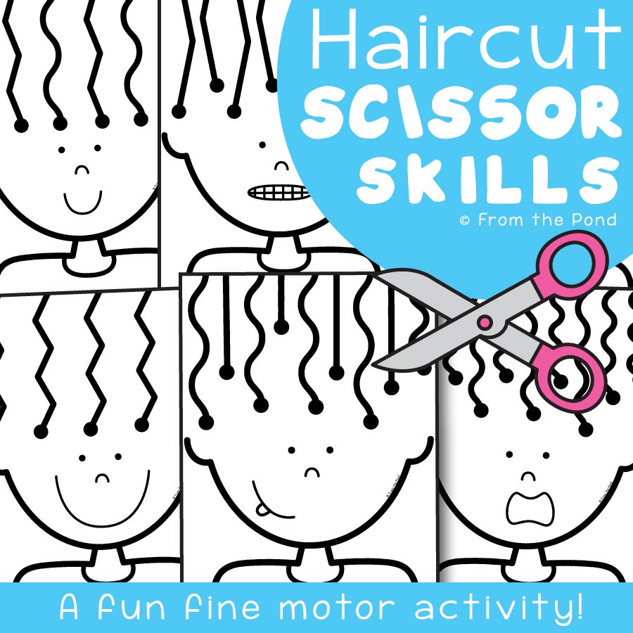 80 Scissor Skills Haircut Worksheets 1