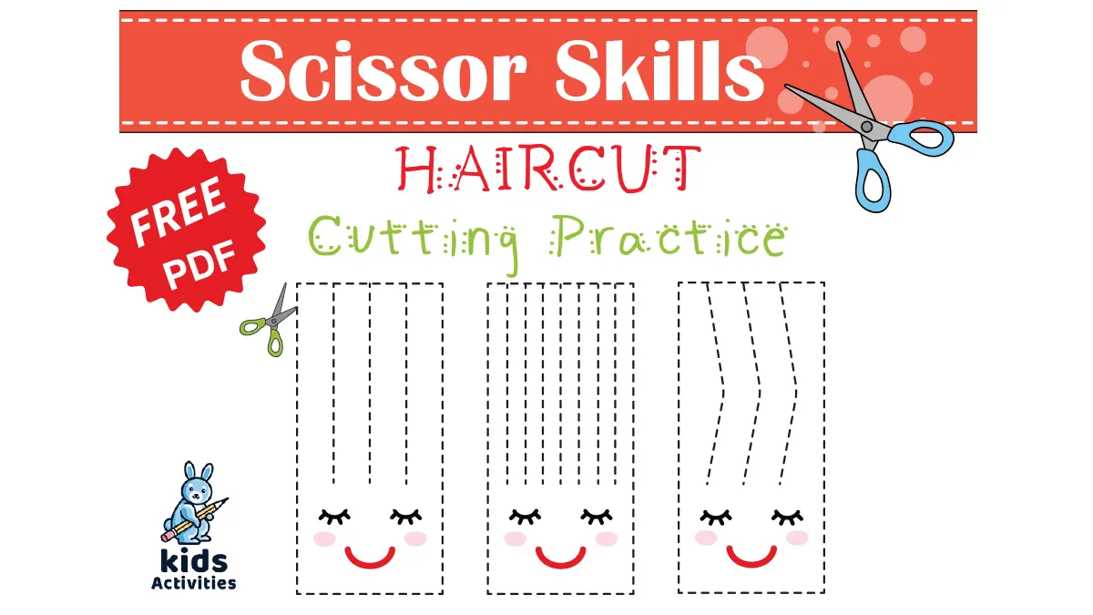 80 Scissor Skills Haircut Worksheets 2