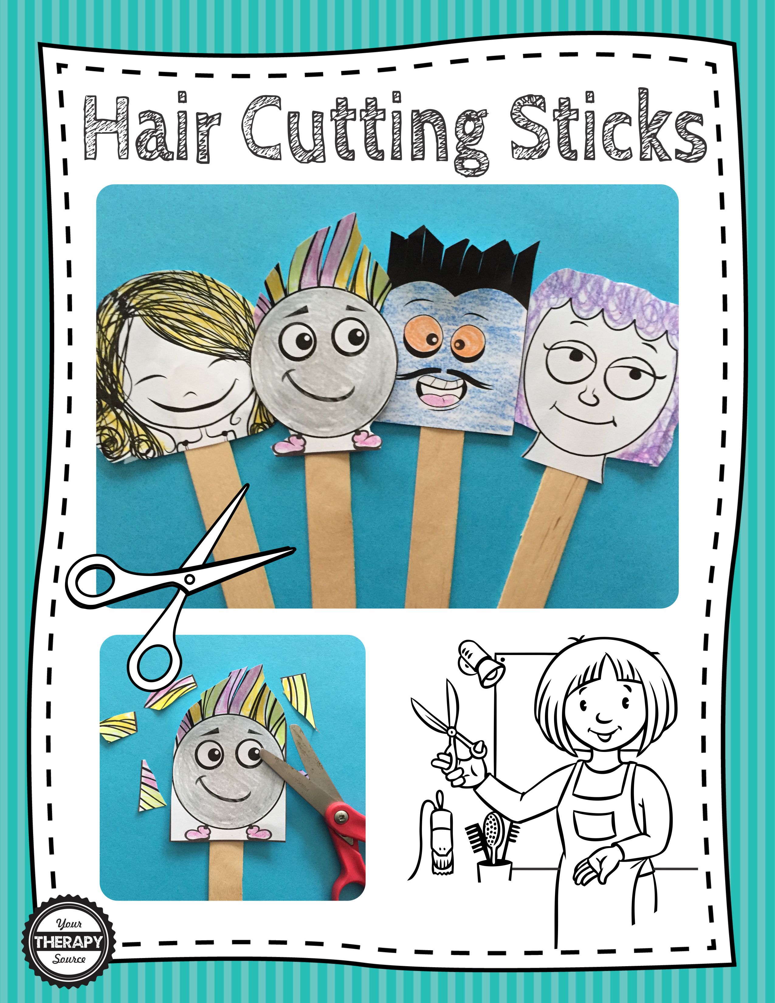 80 Scissor Skills Haircut Worksheets 29