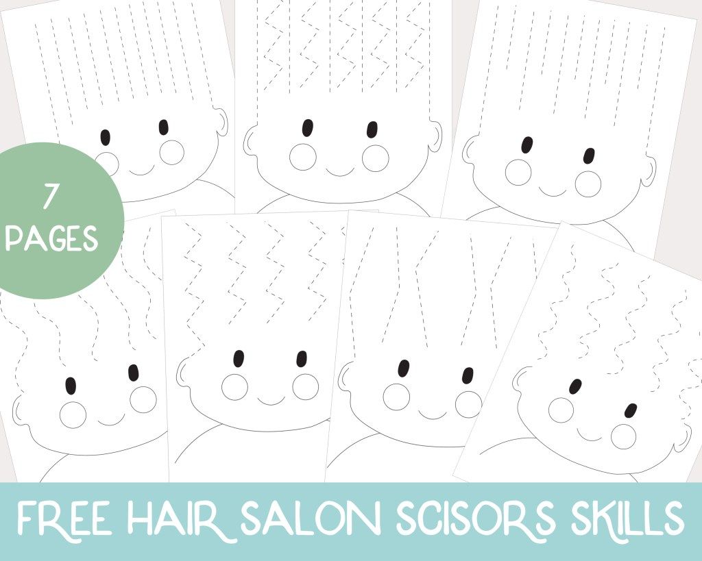 80 Scissor Skills Haircut Worksheets 30