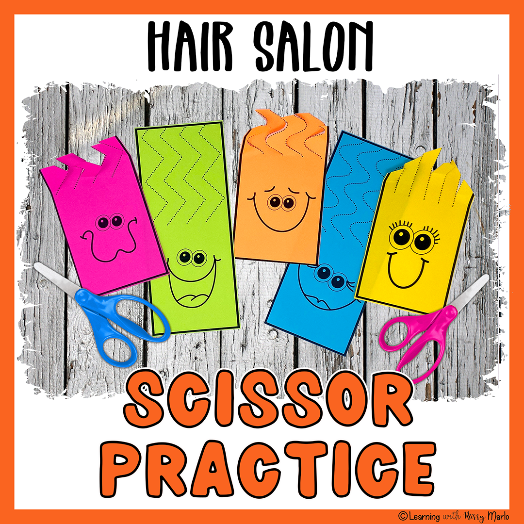 80 Scissor Skills Haircut Worksheets 4