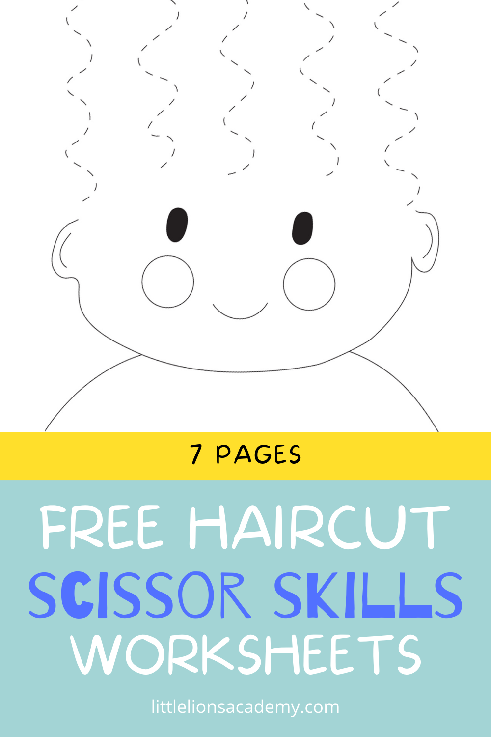 80 Scissor Skills Haircut Worksheets 8