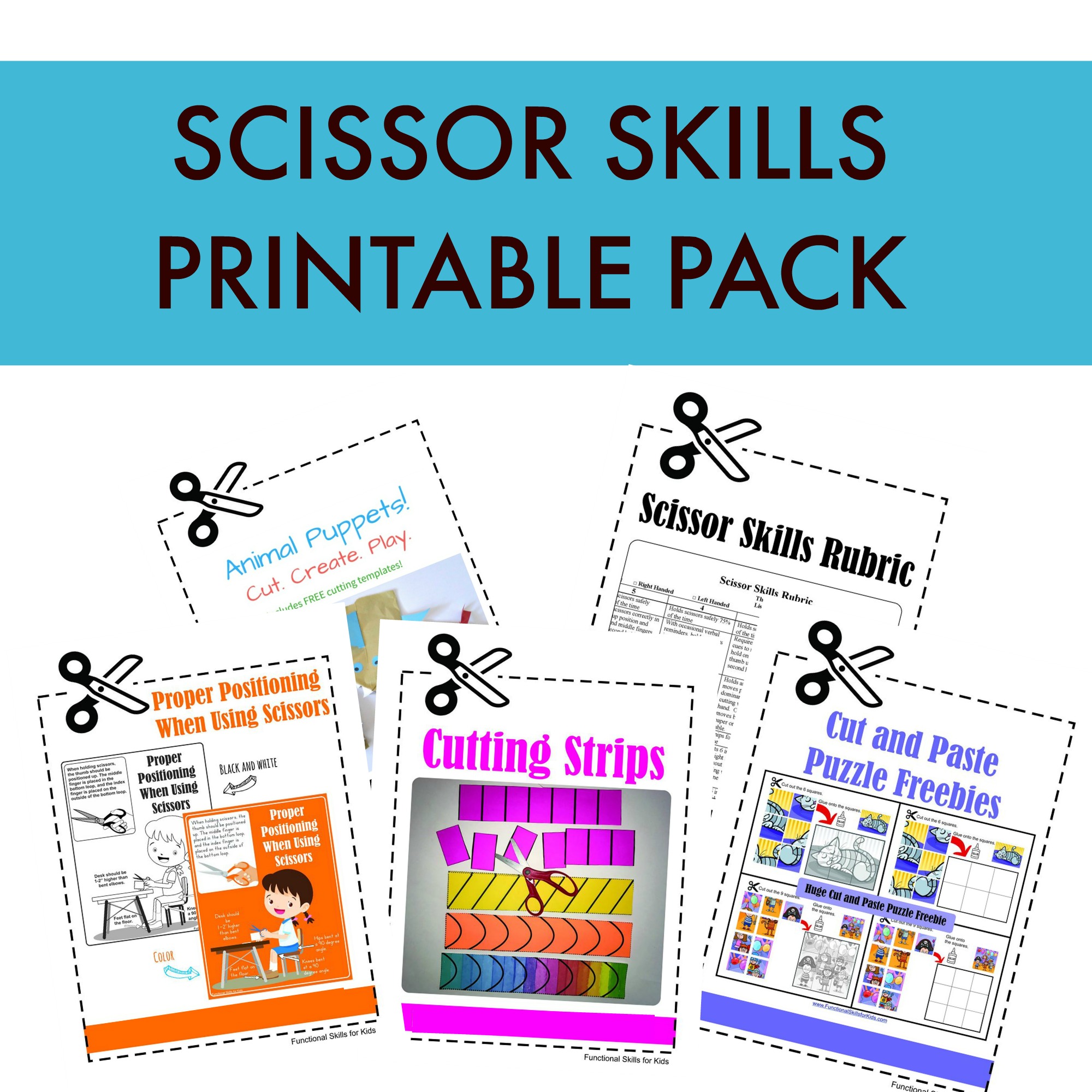 80 Scissor Skills Haircut Worksheets 80