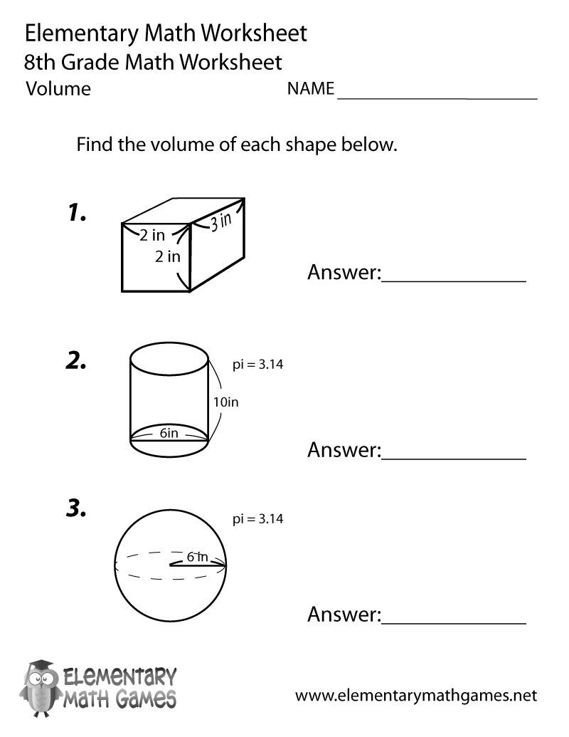 Best 60+ Math Worksheets 8Th Grade 14