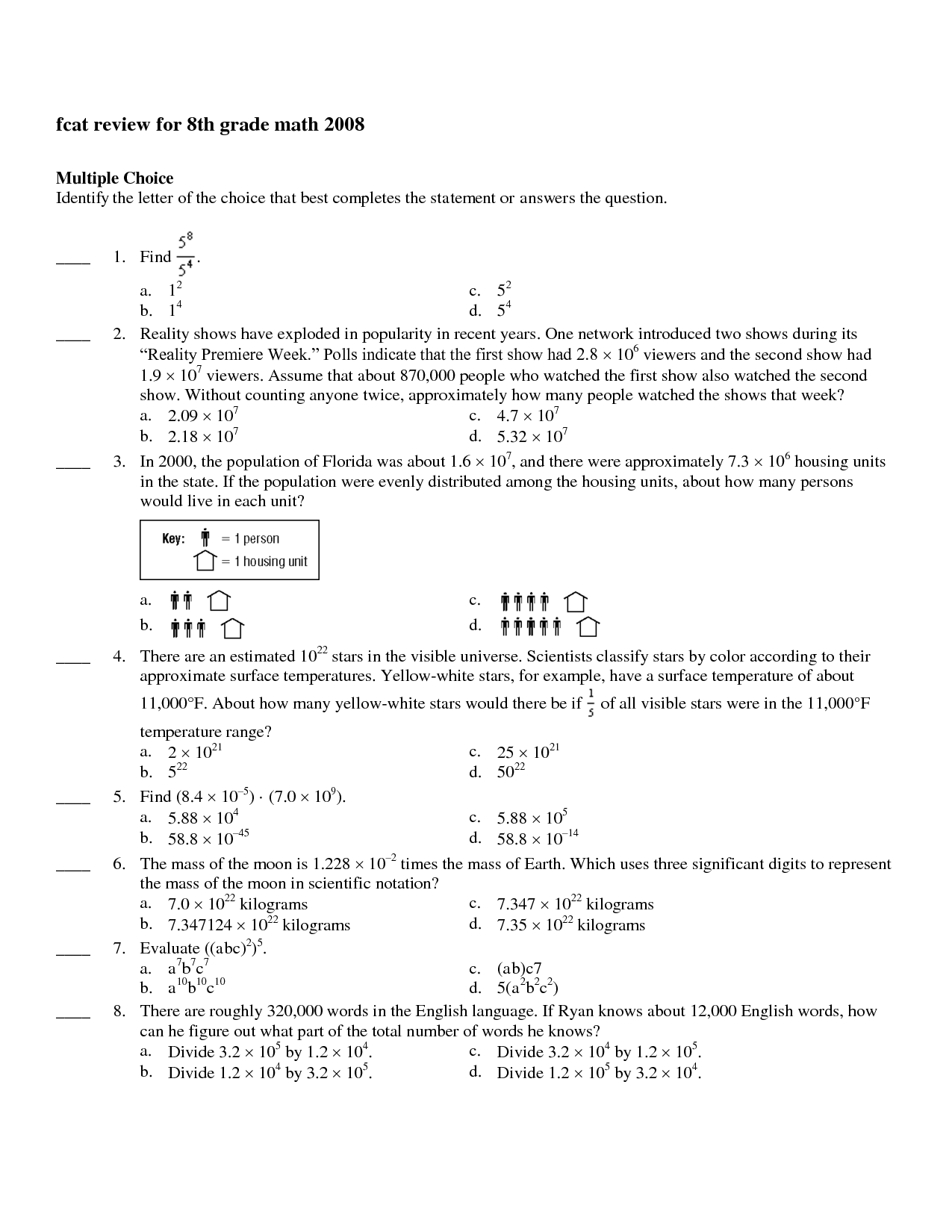 Best 60+ Math Worksheets 8Th Grade 29