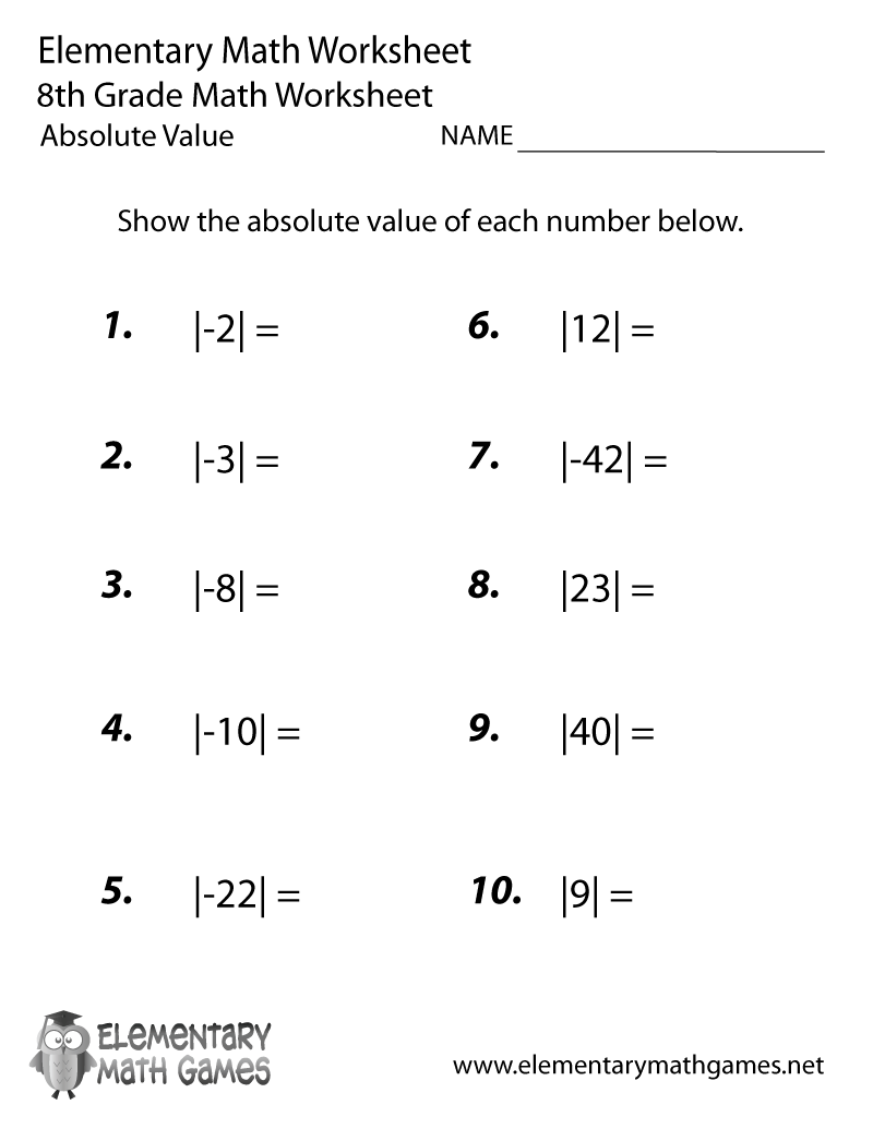 Best 60+ Math Worksheets 8Th Grade 48