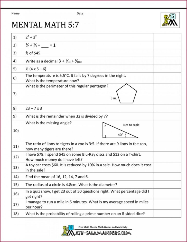 Best 60+ Math Worksheets 8Th Grade 66