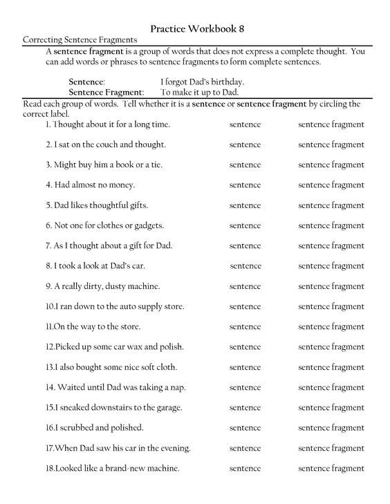 Best 65 Sentence Or Fragment Worksheet 43