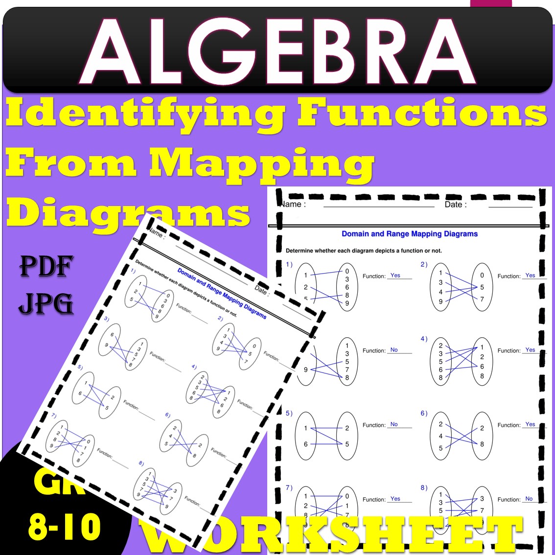 Get 61+ Identifying Functions Worksheets Pdf 9