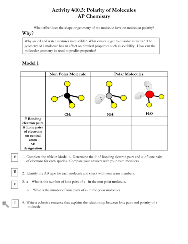 Save 62+ Polarity Of Molecules Worksheets 20