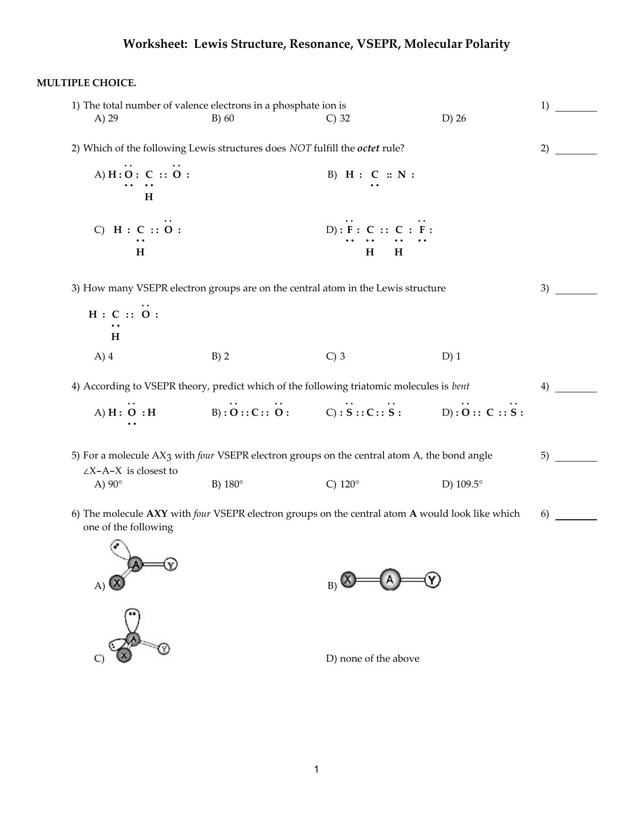 Save 62+ Polarity Of Molecules Worksheets 33