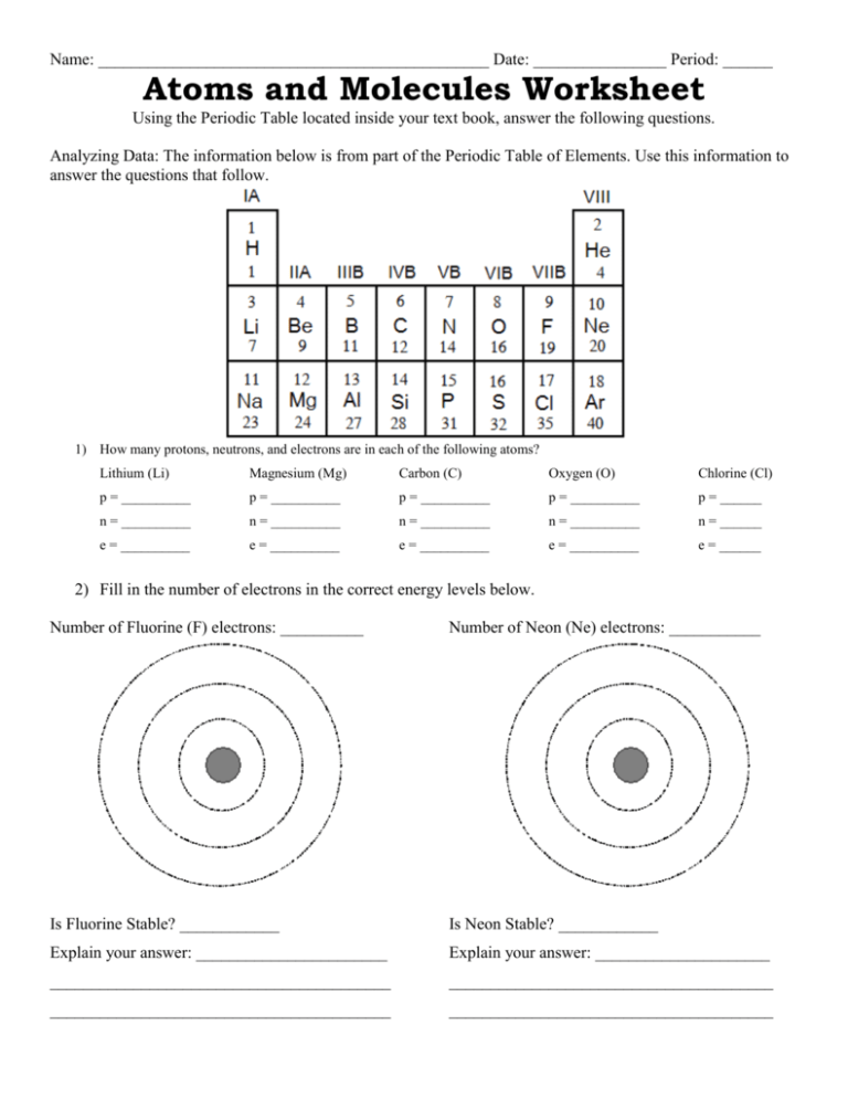 Save 62+ Polarity Of Molecules Worksheets 40