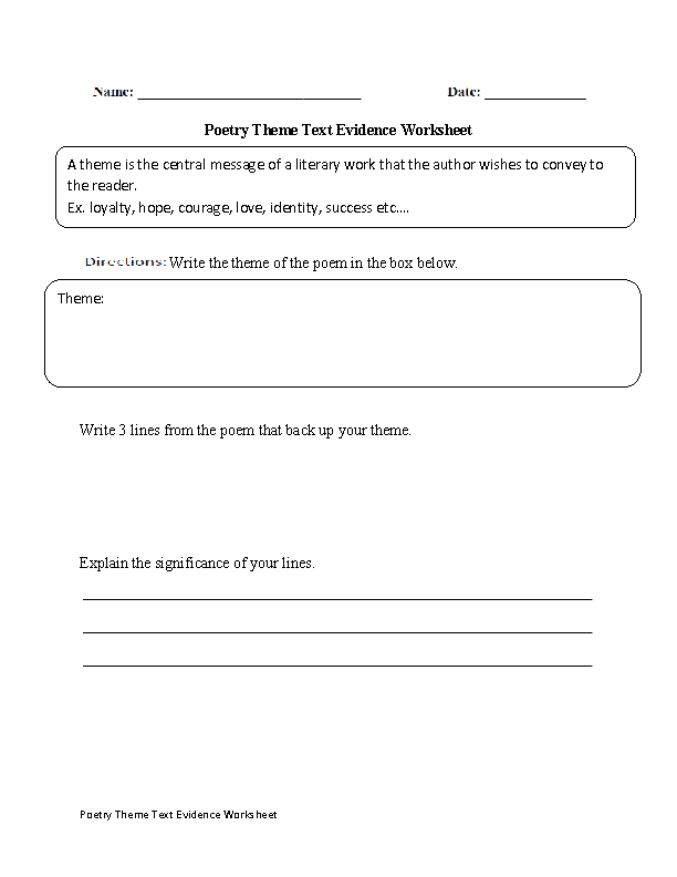 50 Citing Text Evidence Worksheets 11