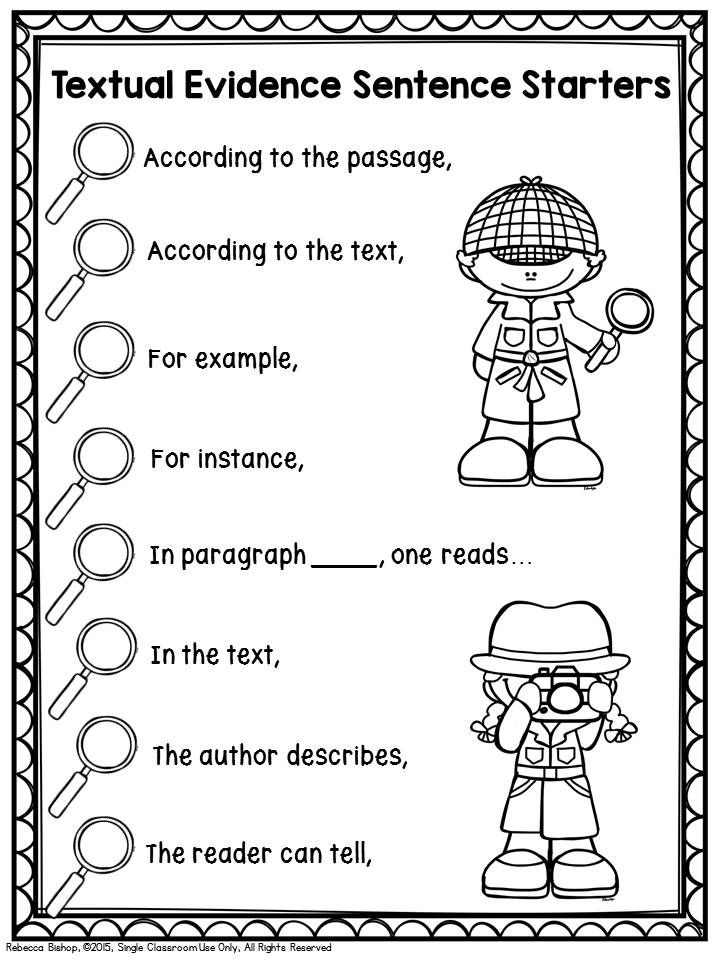 50 Citing Text Evidence Worksheets 28