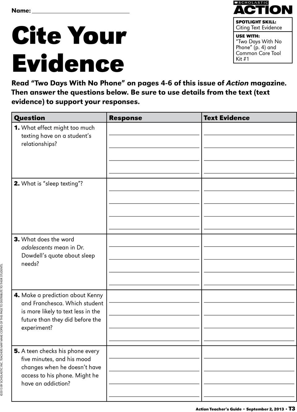 50 Citing Text Evidence Worksheets 32