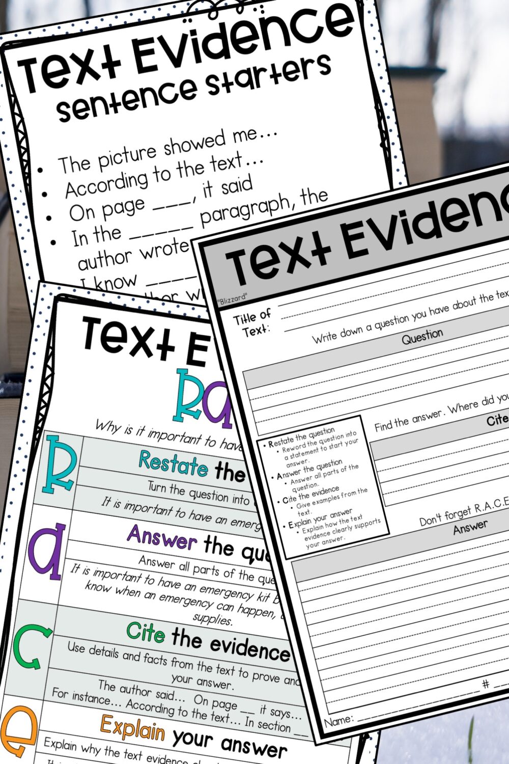 50 Citing Text Evidence Worksheets 34