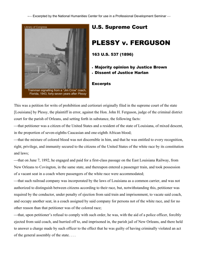 50 Plessy V Ferguson Worksheets 39