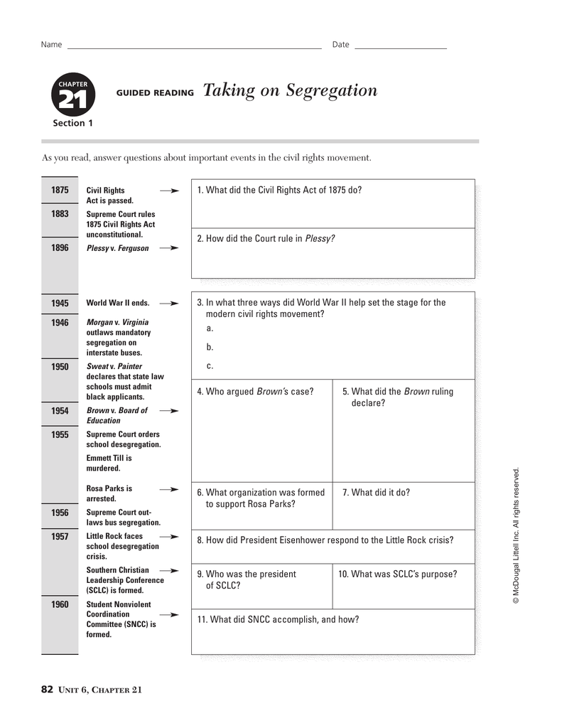 50 Plessy V Ferguson Worksheets 48