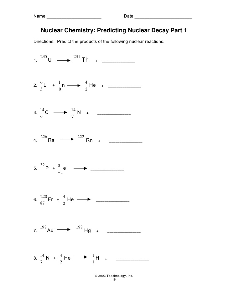 50 Radioactive Decay Worksheets Answers 22