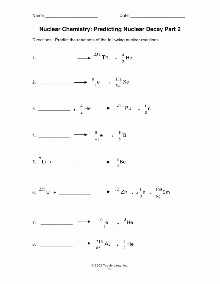 50 Radioactive Decay Worksheets Answers 37