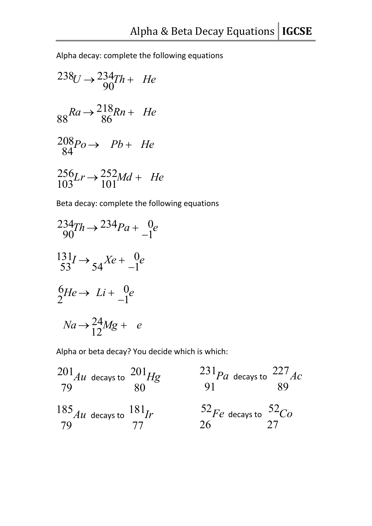 50 Radioactive Decay Worksheets Answers 42